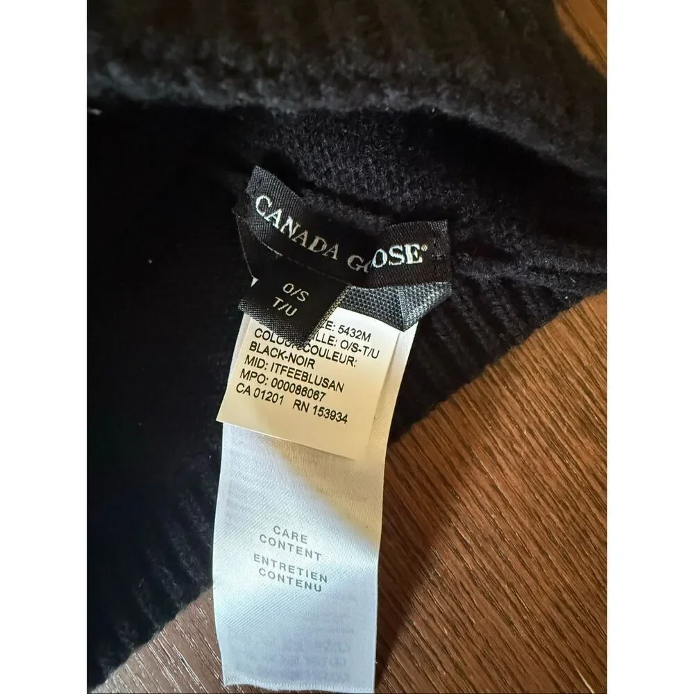 CANADA GOOSE WOOL KNIT BEANIE
